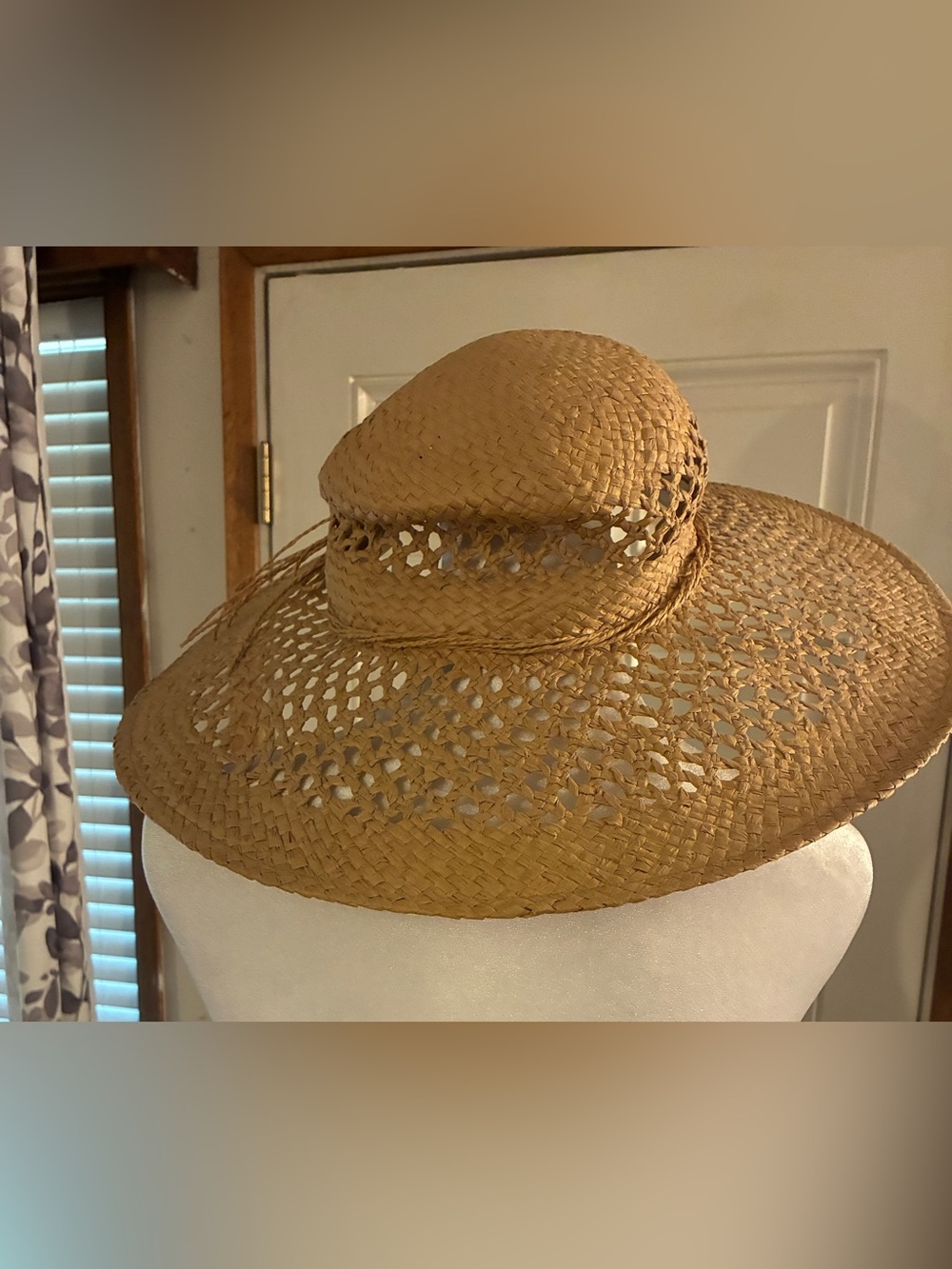 torrid Woven Straw Wide-Brim Hat in Natural Tan